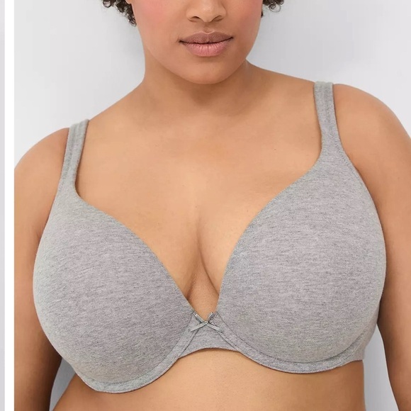 Cacique Cotton Boost Plunge Bra 40D - Picture 1 of 9